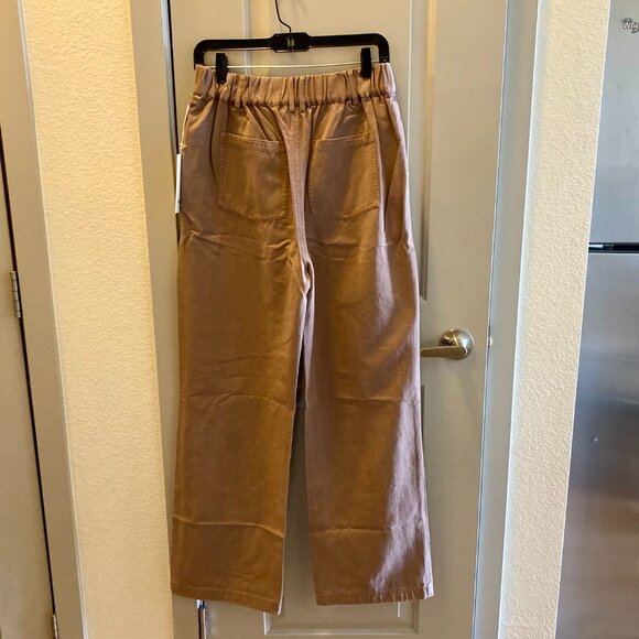 MATE The Label Tencel Twill Pleated Pant Size Small Mushroom - Picture 3 of 7